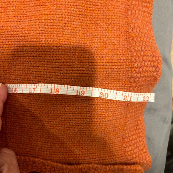 LL Bean Cardigan Women M Wool Blend Cable Knit Button Stretch Sweater Country - Picture 5 of 8